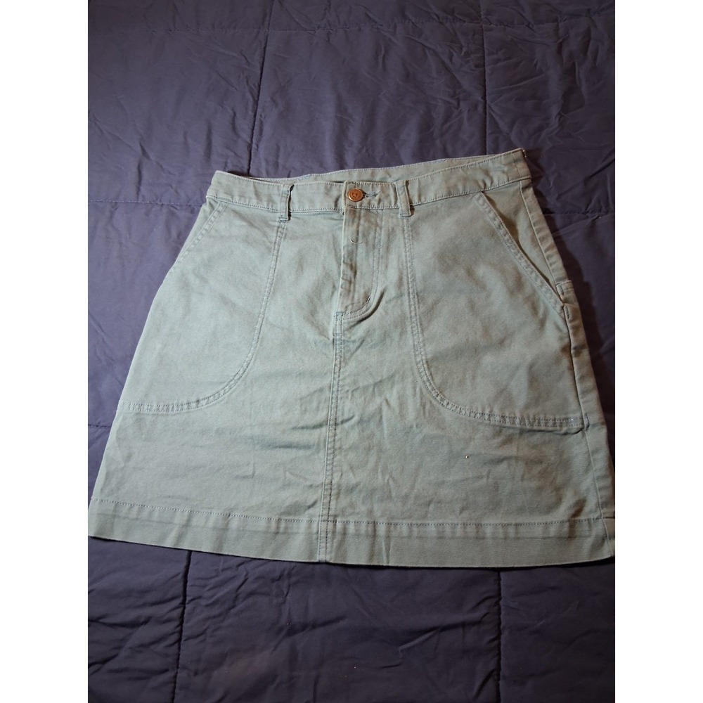 Patagonia Womens Tidal Organic‎ Cotton Green Skirt Size 6
